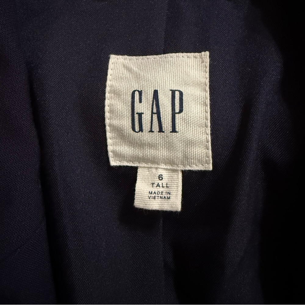 Gap Navy Blue Basic One Button Blazer - image 4